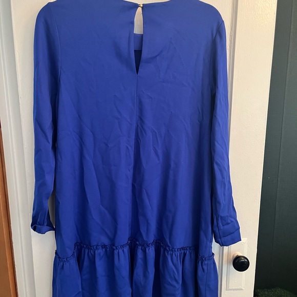 Banana Republic Long Sleeve Ruffle Hem Dress - Picture 2 of 3
